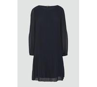 Chiffon-Kleid im Relaxed Fit mit Plissee 36 blau 2164913.5959.36