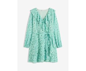 Chiffonkleid in Wickeloptik 50