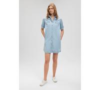 Chiffonkleid MAVI "BREE", Damen, Gr. M, US-Größen, lt blau light denim, 100% Baumwolle, unifarben, normal, normaler Saum, Kleider Chiffonkleid, Hemdkleid (92008225-M) lt blau light denim