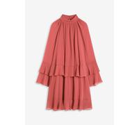 Chiffonkleid mit Volants 44