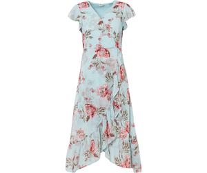 Chiffonkleid mit Volants 48