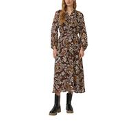 Chiffonkleid mit Effektgarn im Relaxed Fit 42 braun|mehrfarbig 2170040.89A2.42