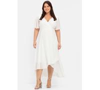 Chiffonkleid im Lagenlook, mit Unterkleid, offwhite, Gr.46
