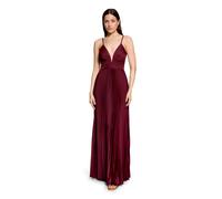 Chiffonkleid VERA MONT "Damen mit V-Ausschnitt", Damen, Gr. 34, Normalgrößen, deep dahlia, Obermaterial: 100% Polyester. Futter: 100% Polyester, ausgestellt lang, V-Ausschnitt, Kleider Chiffonkleid (5