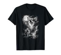 Chihuahua heult den Mond an Hundestatue T-Shirt