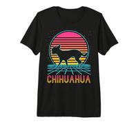 Chihuahua Retro Vintage 70s 80s Style Funny Dog Lover Premium T-Shirt