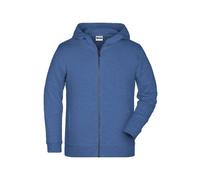 Children's Zip Hoody Sweat-Jacke mit Kapuze und Reißverschluss blau, Gr. XL