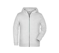 Children's Zip Hoody Sweat-Jacke mit Kapuze und Reißverschluss grau, Gr. XL