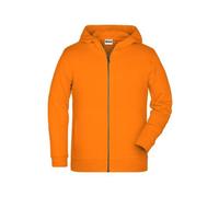 Children's Zip Hoody Sweat-Jacke mit Kapuze und Reißverschluss orange, Gr. XXL