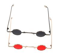 CHILDWEET 2stücke Retro Runde Vintage Hippie Brille Für Männer Und Frauen Modische Runde Eyewear Für Party Und Alltag Uv-schutz Und Stilvolles Design