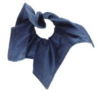 CHILDWEET Jeans Haargummi für Lockiges Haar Elastisches Haarband Quadratisches Haartuch in Denim Blau Stark Haltend für Alle Haartypen Haaraccessoire für Damen und Mädchen