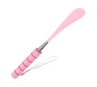 CHILDWEET Verstellbarer Schuhlöffel aus langlebigem Edelstahl mit Kunststoffgriff, Teleskop Stiel 30 80cm, Schuhanzieher für Senioren und Alltagssituationen, Rosa, 1 Stück