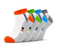 Chili Lifestyle Sneaker Socken Damen Herren 4 Paar - Sneakersocken & Sportsocken aus Baumwolle atmungsaktiv Low Cut mit Weichbund, mehrfarbige Kurzsocken für Sport, Freizeit & Alltag, Gr. 39-42/43-46