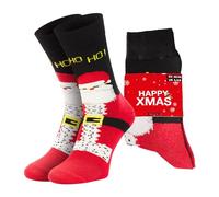 CHiLI Lifestyle Socks Lustige Weihnachtssocken, 1 Paar Geschenksocken | Witzige bunte Motivsocken mit 80 % Baumwolle und Spruch-Banderole - für Damen und Herren, Nikolaus, Advent und Wichteln