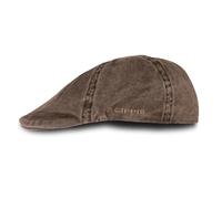 Chilla Cap - Schiebermütze aus 100% Baumwolle im Used-Look | Leichte & atmungsaktive Flatcap mit Stretch-Schweißband | Unisex & vielseitig kombinierbar (DE/NL/SE/PL, Alphanumerisch, L, XL, Braun)