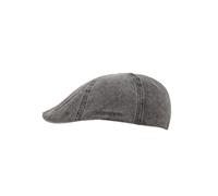 Chilla Cap - Schiebermütze aus 100% Baumwolle im Used-Look | Leichte & atmungsaktive Flatcap mit Stretch-Schweißband | Unisex & vielseitig kombinierbar (DE/NL/SE/PL, Alphanumerisch, S, M, Schwarz)