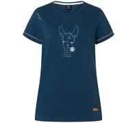 Chillaz Damen Bergzeit Gandia Happy Alpaca T-Shirt (Größe S, blau)