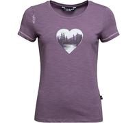 Chillaz - Women's Gandia Mountain Heart T-Shirt - T-Shirt, Gr. S 36, lila (DarkViolet)