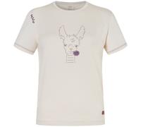 Chillaz Damen Iseo Happy Alpaca Bergzeit T-Shirt (Größe M, weiss)