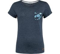 Chillaz Damen Istrien T-Shirt, Dark Blue Melange, 36
