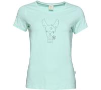 Chillaz Gandia Happy Alpaca Damen T-Shirts tuerkis Größe XL Bouldern | Lifestyle | Sportklettern Hautfreundlich Lyocell (Tencel™)