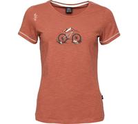 Chillaz - Women's Gandia Mountainbike Flowers T-Shirt - T-Shirt, Gr. L 40, rot (Brick)
