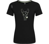 Chillaz Valencia Happy Alpaca T-Shirt Women black - Größe 40 Damen