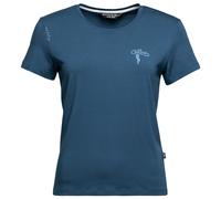 Chillaz - Women's Iseo Mountain Logo T-Shirt - T-Shirt, Gr. XS 34, blau (DarkBlue)