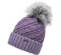 CHILLOUTS Aurelie Bommelmütze Strickmütze Wintermütze Beanie Umschlagmütze Damen - Made in the EU mit Umschlag, Futter Winter Herbst-Winter