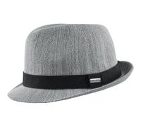Trilby CHILLOUTS "Bardolino Hat", Herren, Gr. S, grau, Baumwolle, Hüte, mit Hutband und dezentem Markenlogo (94543616-S) grau