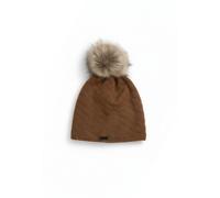 Chillouts Blanch Hat - Vielseitige Winter-Bommelmütze - ONE SIZE / braun