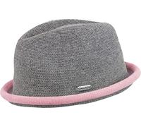 CHILLOUTS quetschbarer Verstellbarer Sommerhut - Pork Pie Boston Hat - Herren rosa grau