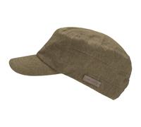 Army Cap CHILLOUTS "Ettrick Hat", Damen, beige (schwarz beige), Baumwolle, unifarben, Caps, aus reiner Baumwolle mit individueller Passform & robustem Charakter (82594532-0) schwarz beige