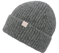 Beanie CHILLOUTS "Heli Hat", Damen, grau, Obermaterial: 78% Polyester, 12% Polyamid, 6% Wolle, 4% Elasthan, Mützen, aus dickem Material im Rippstrick (59934826-0) grau