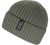 Beanie CHILLOUTS "Juri Hat", Damen, grau (taupe), Rippstrick, Baumwollmischung, unifarben, casual, Mützen, Mit breitem Umschlag (56161701-0) taupe