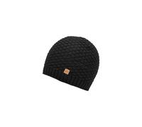 Chillouts Kasimir Hat - Warme Waffelstrick-Beanie mit Fleecefutter - ONE SIZE / black