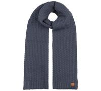 Strickschal CHILLOUTS "Garrick Scarf", Damen, blau, Grobstrick, Strick, Kunstfaser, unifarben, casual,klassisch, Modetücher, mit hochwertigem Strickmuster (14497124-0) blau