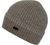Beanie CHILLOUTS "Kiran Hat", Damen, beige, Strick, Materialmix, Mützen, mit Umschlag und Rippstrickoptik (67520547-0) beige