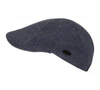 Schiebermütze CHILLOUTS "Leopold Hat", Damen, Gr. S/M (54/57), blau (navy blau), Wollmischung, meliert, klassisch,casual, Mützen, mit leicht gebogenem Schirm (83738941-S) navy blau