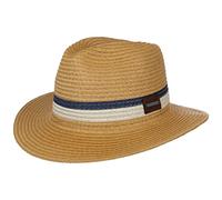 CHILLOUTS Manaus Hat Herren Sonnenhut - Panama Hut Herren Sommer UV Schutz UPF50+, Strohhut Breite Krempe, Hochwertiger Sonnenhut Verstellbar, braun, L-XL