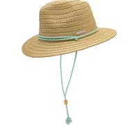 CHILLOUTS Salinas Hat Sonnenhut UV Schutz Damen, Frauen Strohhut, Faltbar, Elegant, braun, XS