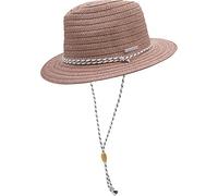 CHILLOUTS Salinas Hat Sonnenhut UV Schutz Damen, Frauen Strohhut, Faltbar, Elegant, Old Rose, XS