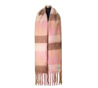 XXL-Schal CHILLOUTS "Gero Scarf", Damen, pink (pink, braun), Kunstfaser, kariert, mehrfarbig, modisch, Modetücher, mit dicken Fransen (79545705-0) pink, braun