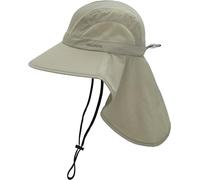 CHILLOUTS Sonnenhut mit Nackenschutz Sommerhut Strandhut Safarihut Damen/Herren - Kinnband Frühling-Sommer Sommer