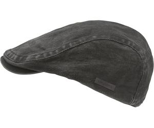CHILLOUTS Tirau Hat - Schiebermütze Herren, Stilvolle Flat Cap Men, Sommer Newsboy Cap, schwarz M-L