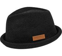 CHILLOUTS Tocoa Hat - Pork Pie Hut Herren/Damen, 100% Polyester, Unisex Sommer Trendhut, Crushable, Adjustable, schwarz, S-M
