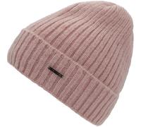 Beanie CHILLOUTS "Tuva Hat", Damen, pink, Obermaterial: 57% Polyacryl, 34% Wolle, 5% Polyamid, 4% Polyester, unifarben, Mützen, in flexibler Passform ca. 53-62 cm, klassisches Rippstrick-Design (36448