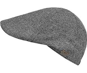 CHILLOUTS warme Flatcap - Winter Schiebermütze für Herren in grau - Wollanteil Elliot Hat