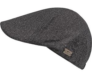CHILLOUTS warme Flatcap - Winter Schiebermütze in dunkelgrau für Herren - Wollanteil Elliot Hat