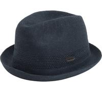 CHILLOUTS Yala Hat, blau, L-XL - Pork Pie Trilby Mix Hut Herren, Unisex Sommerhut, Hochwertiger Trilby Leicht, Stilvoller Pork Pie Herren Verstellbar, Hut Männer Elegant